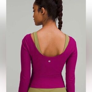Lululemon Align V-neck Long Sleeve Crop Top